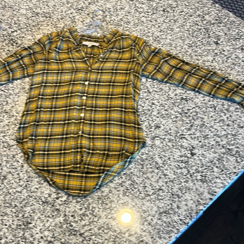 Loft -xxs- plaid top